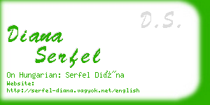 diana serfel business card